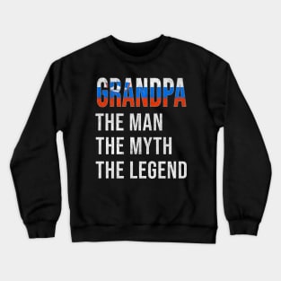 Grand Father Slovenian Grandpa The Man The Myth The Legend - Gift for Slovenian Dad With Roots From  Slovenia Crewneck Sweatshirt